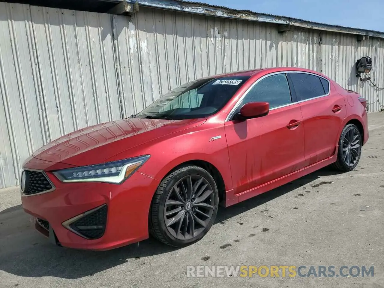 1 Photograph of a damaged car 19UDE2F85KA003583 ACURA ILX 2019
