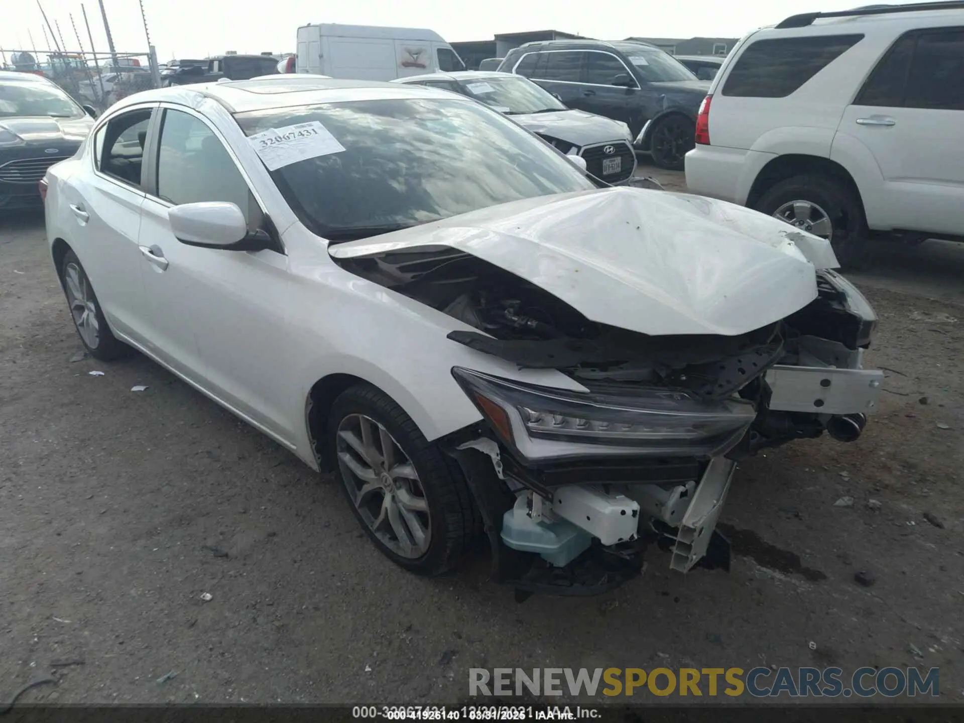 1 Photograph of a damaged car 19UDE2F33LA003250 ACURA ILX 2020