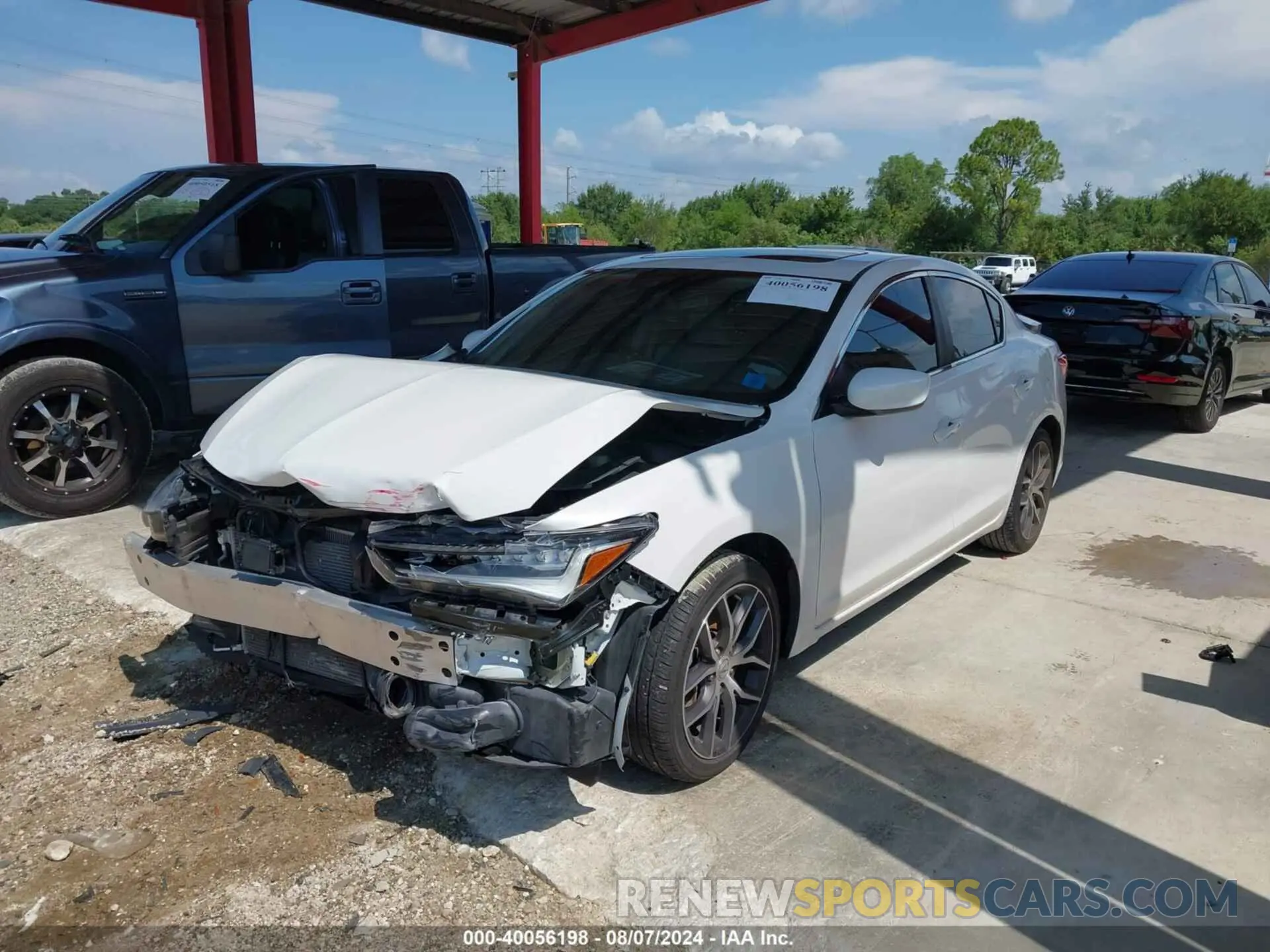 2 Photograph of a damaged car 19UDE2F70LA010403 ACURA ILX 2020