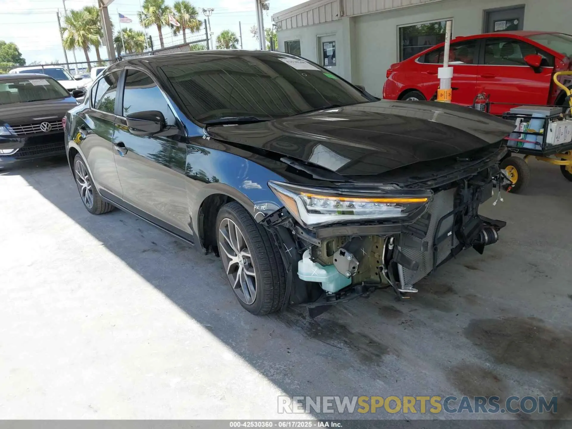 1 Photograph of a damaged car 19UDE2F74LA005057 ACURA ILX 2020