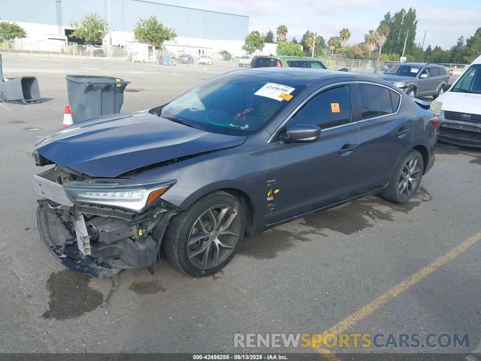 2 Photograph of a damaged car 19UDE2F75LA000143 ACURA ILX 2020