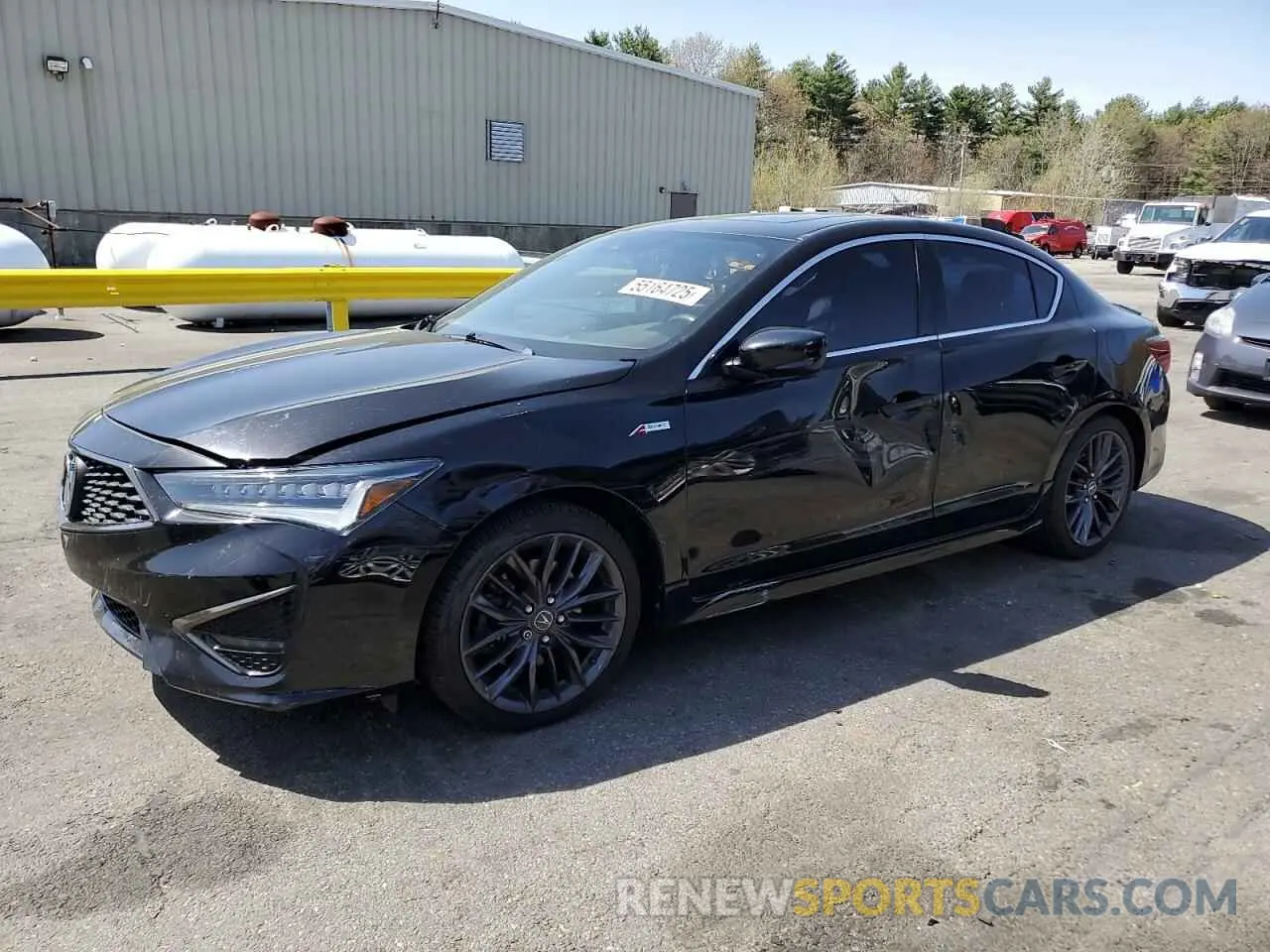 1 Photograph of a damaged car 19UDE2F81LA002528 ACURA ILX 2020