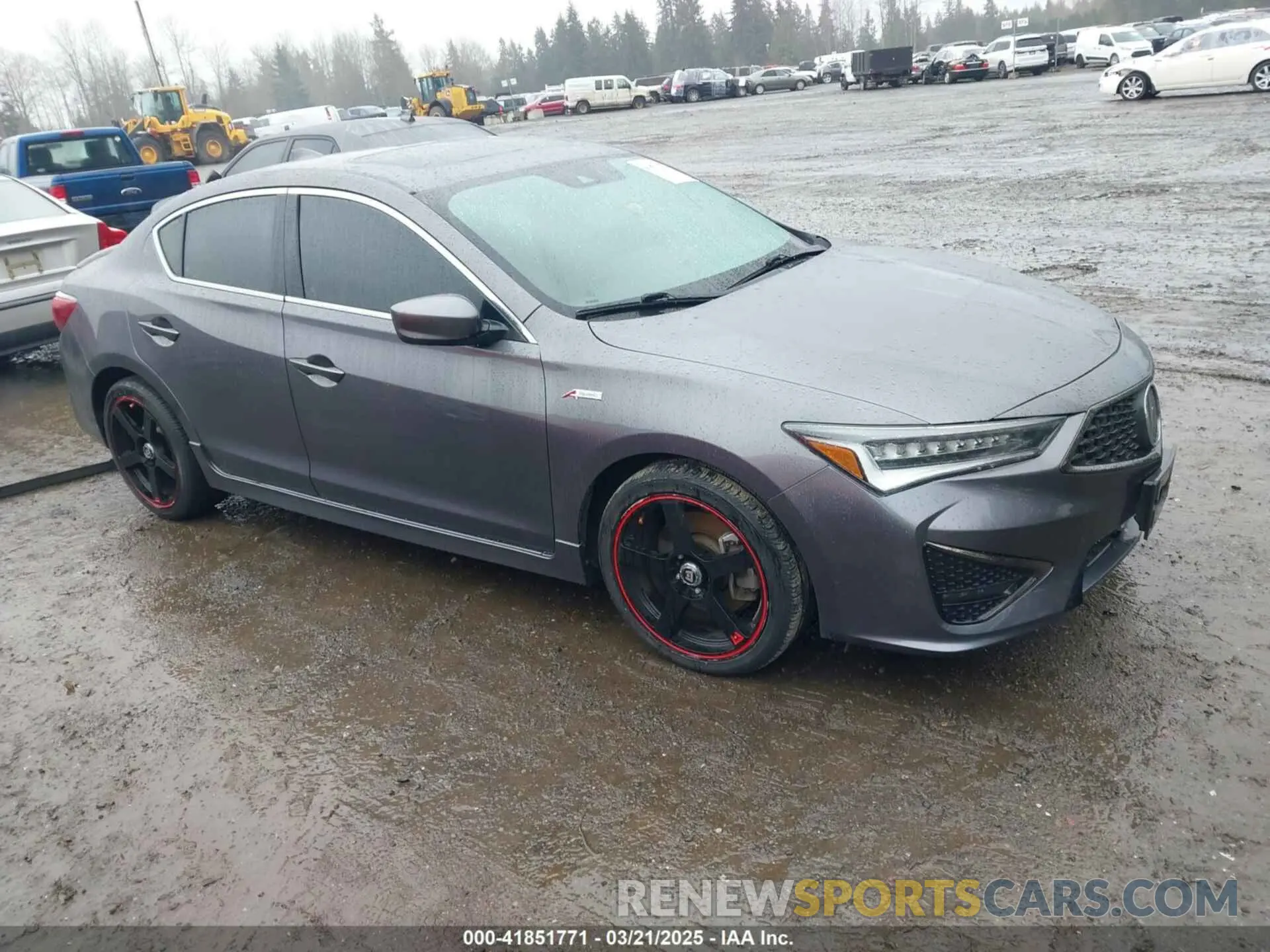 1 Photograph of a damaged car 19UDE2F81LA003713 ACURA ILX 2020