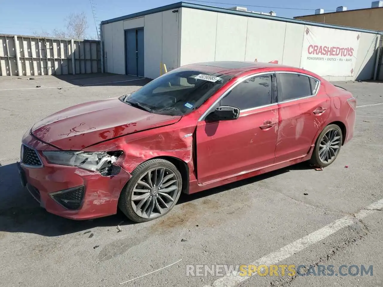 1 Photograph of a damaged car 19UDE2F83LA008654 ACURA ILX 2020