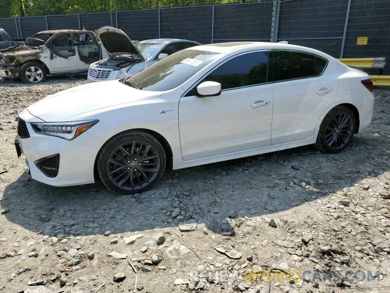 1 Photograph of a damaged car 19UDE2F87LA001741 ACURA ILX 2020