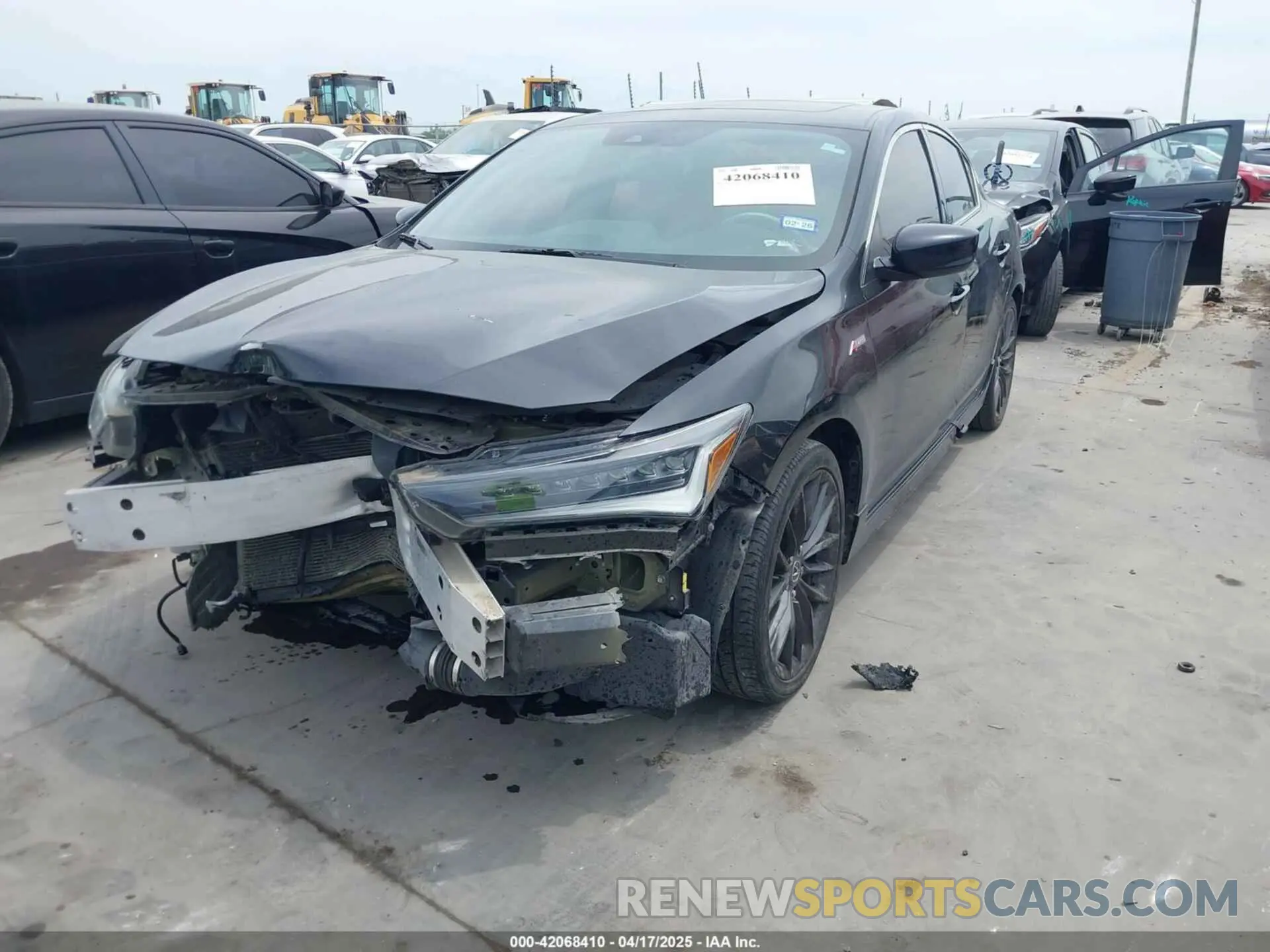 2 Photograph of a damaged car 19UDE2F88LA008164 ACURA ILX 2020