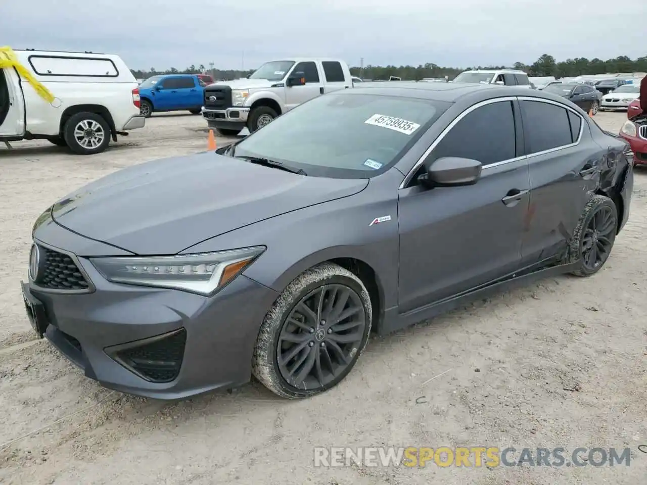 1 Photograph of a damaged car 19UDE2F88LA012344 ACURA ILX 2020