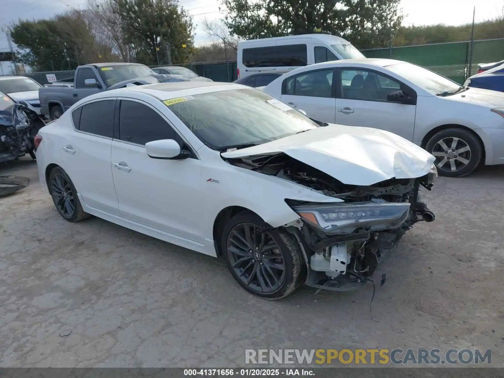 1 Photograph of a damaged car 19UDE2F89LA004463 ACURA ILX 2020