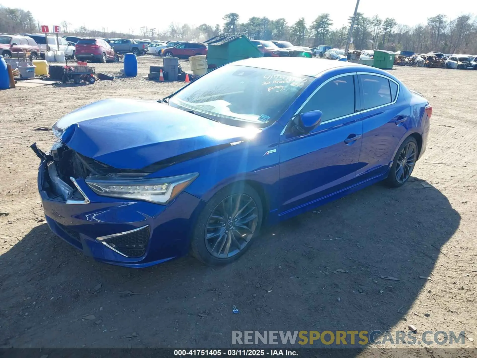 2 Photograph of a damaged car 19UDE2F89LA011459 ACURA ILX 2020