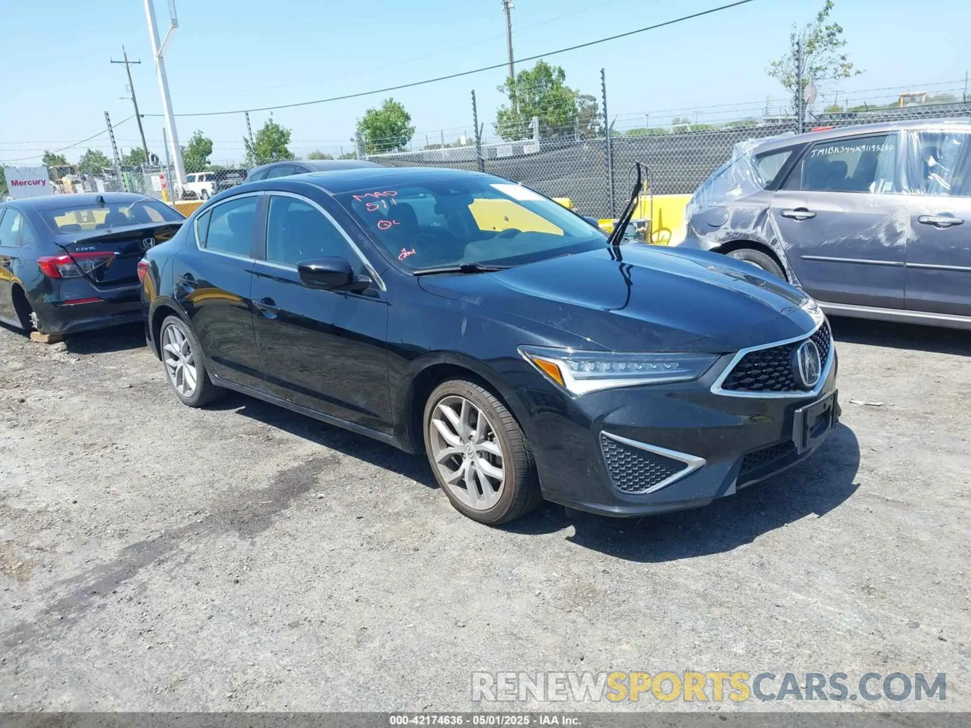 1 Photograph of a damaged car 19UDE2F36MA004345 ACURA ILX 2021