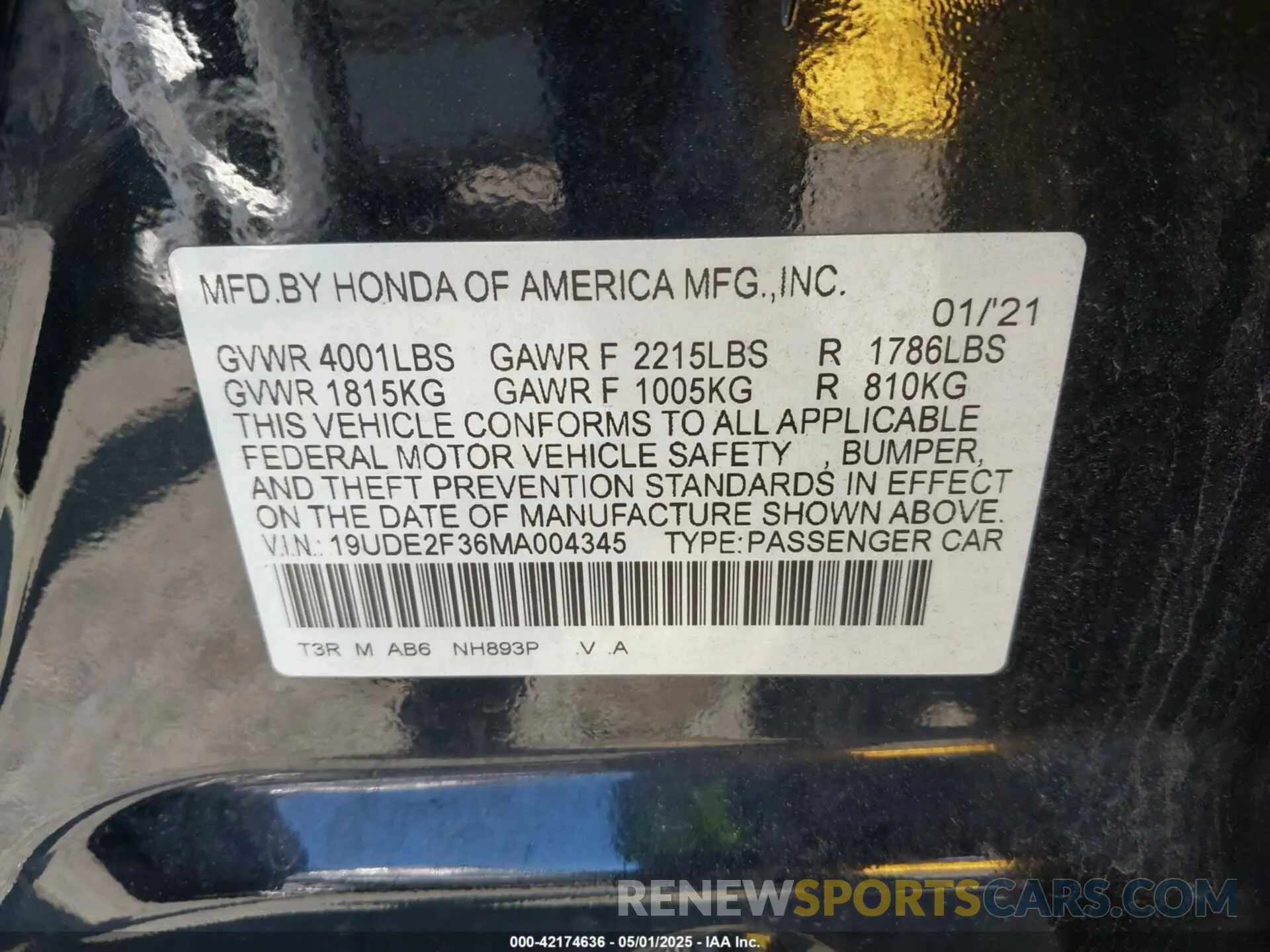 9 Photograph of a damaged car 19UDE2F36MA004345 ACURA ILX 2021