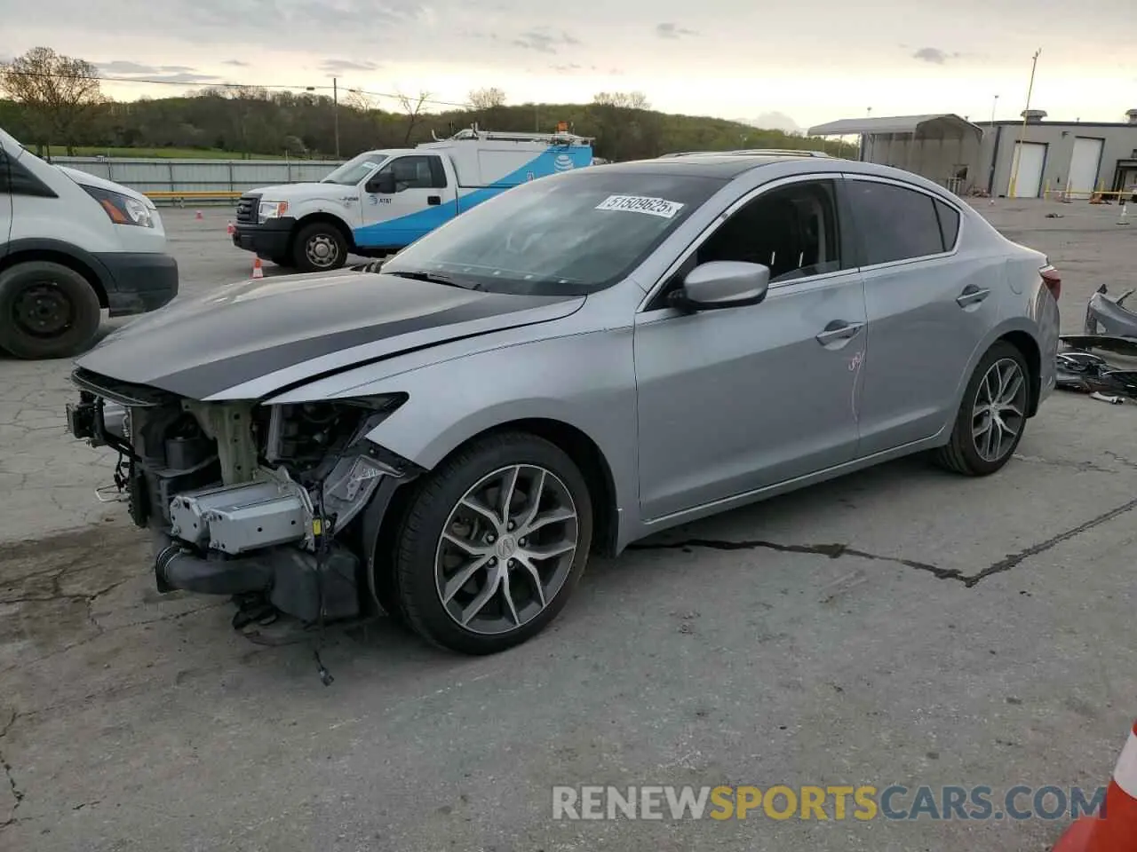 1 Photograph of a damaged car 19UDE2F74MA003343 ACURA ILX 2021
