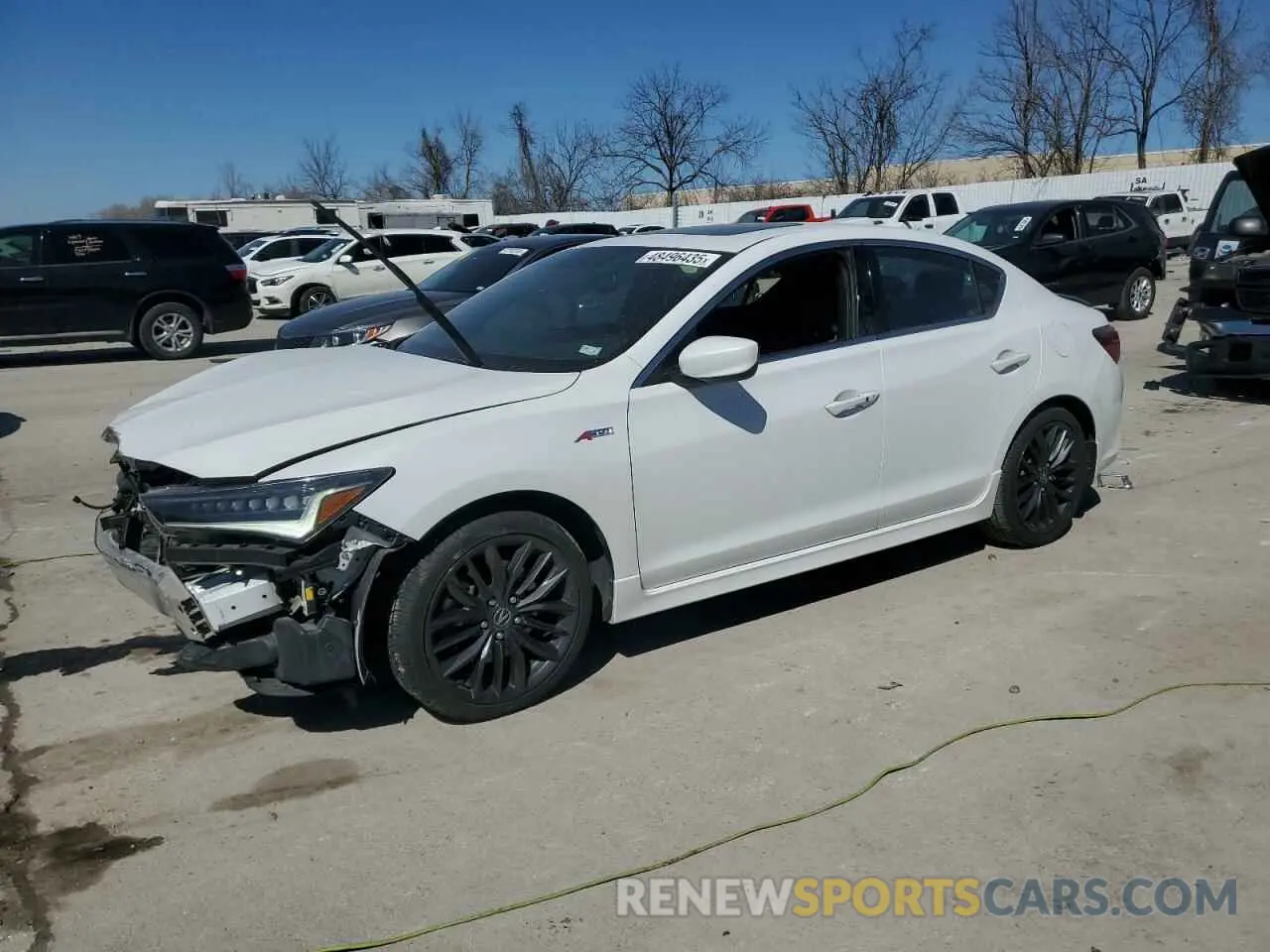1 Photograph of a damaged car 19UDE2F80MA006720 ACURA ILX 2021