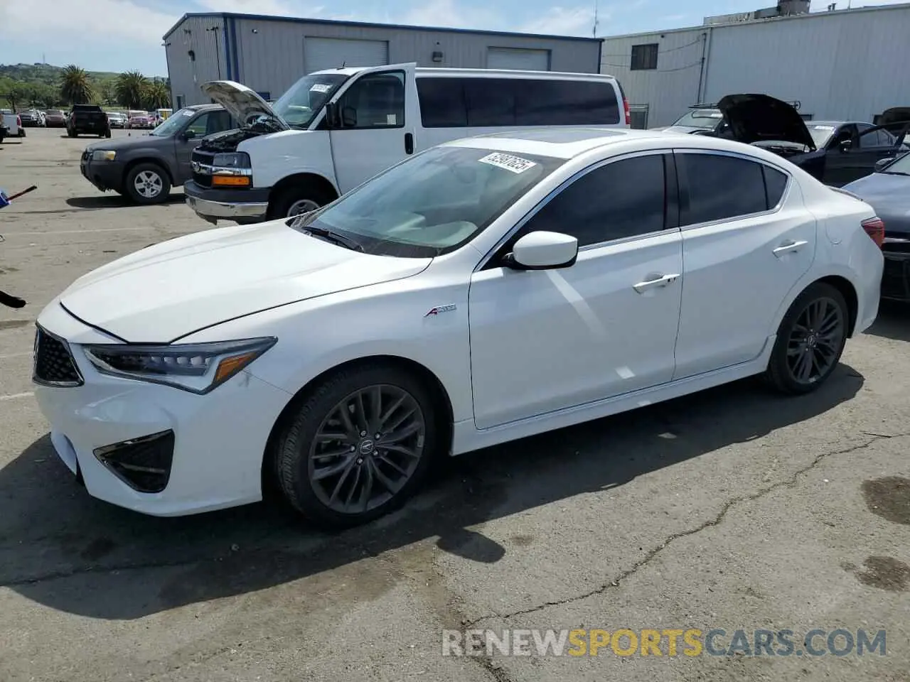 1 Photograph of a damaged car 19UDE2F80MA009181 ACURA ILX 2021