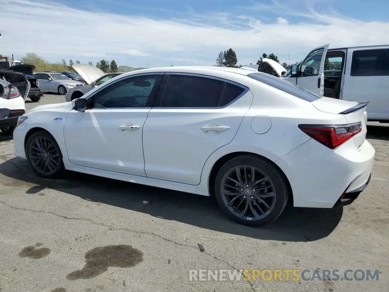 2 Photograph of a damaged car 19UDE2F80MA009181 ACURA ILX 2021