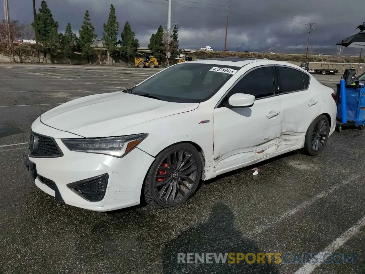 1 Photograph of a damaged car 19UDE2F85MA005191 ACURA ILX 2021