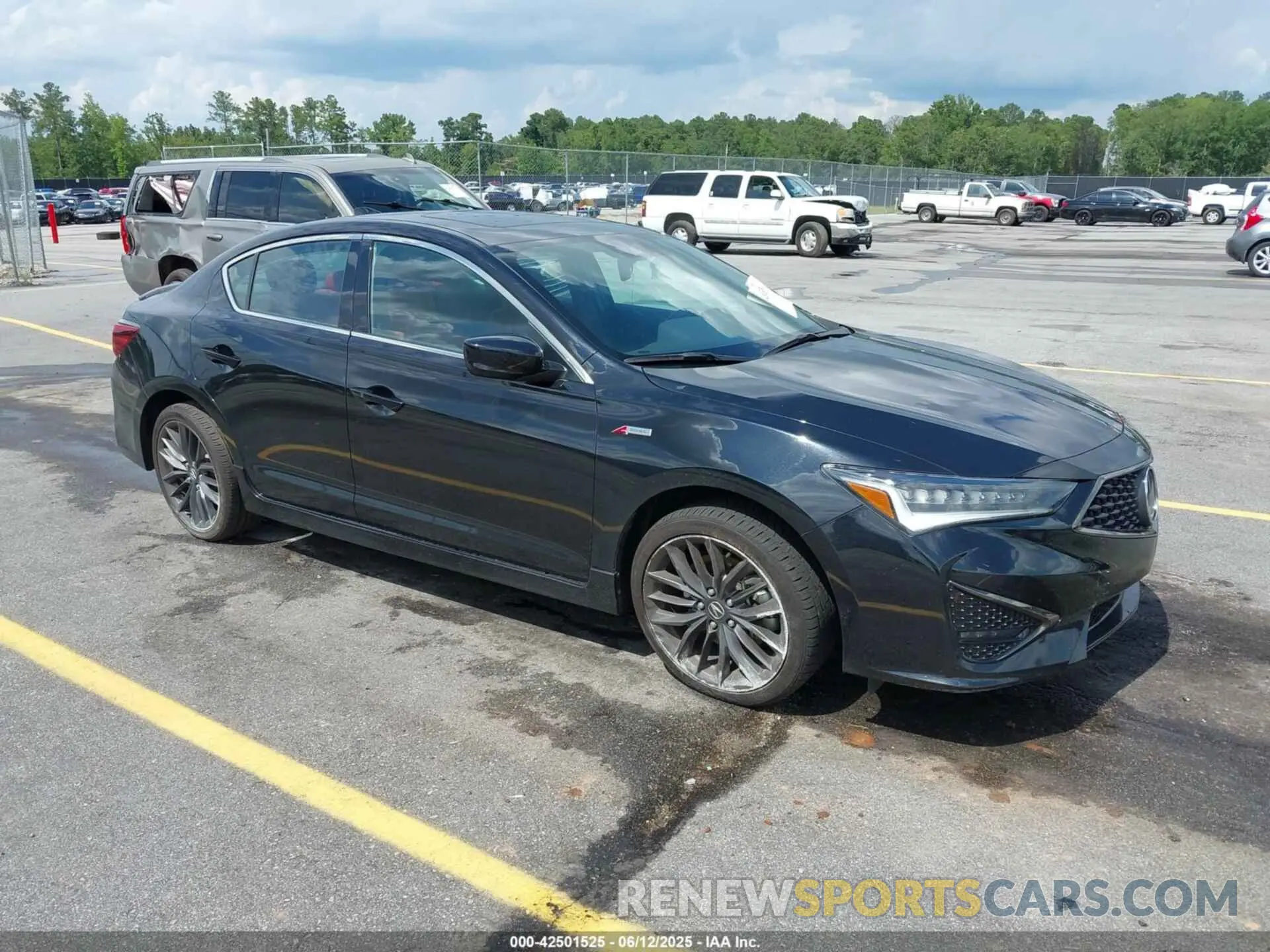 1 Photograph of a damaged car 19UDE2F8XMA004098 ACURA ILX 2021