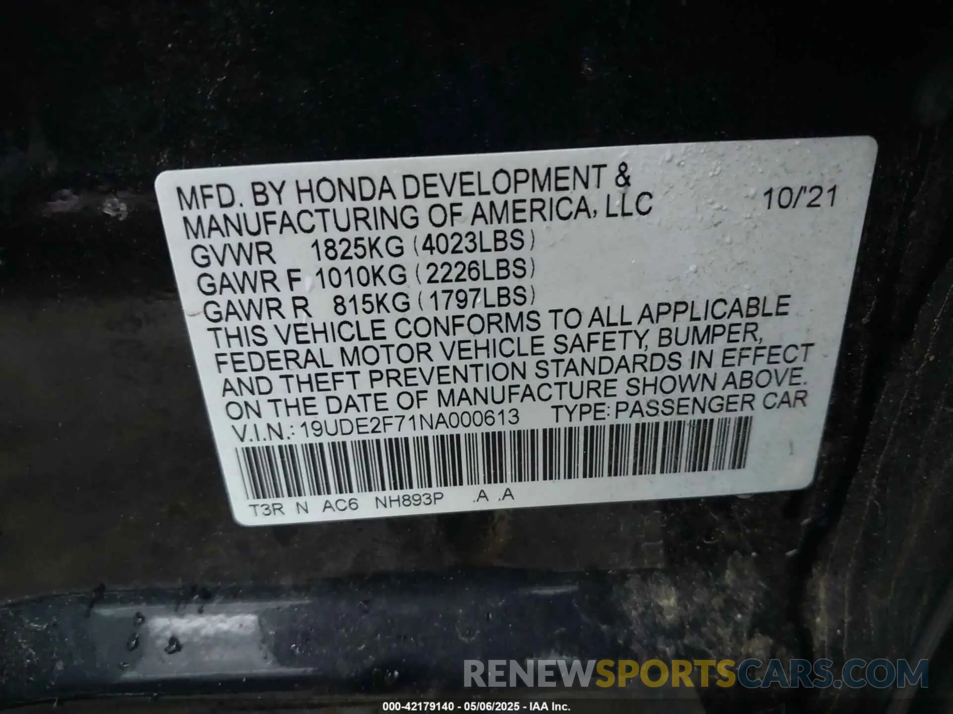 9 Photograph of a damaged car 19UDE2F71NA000613 ACURA ILX 2022