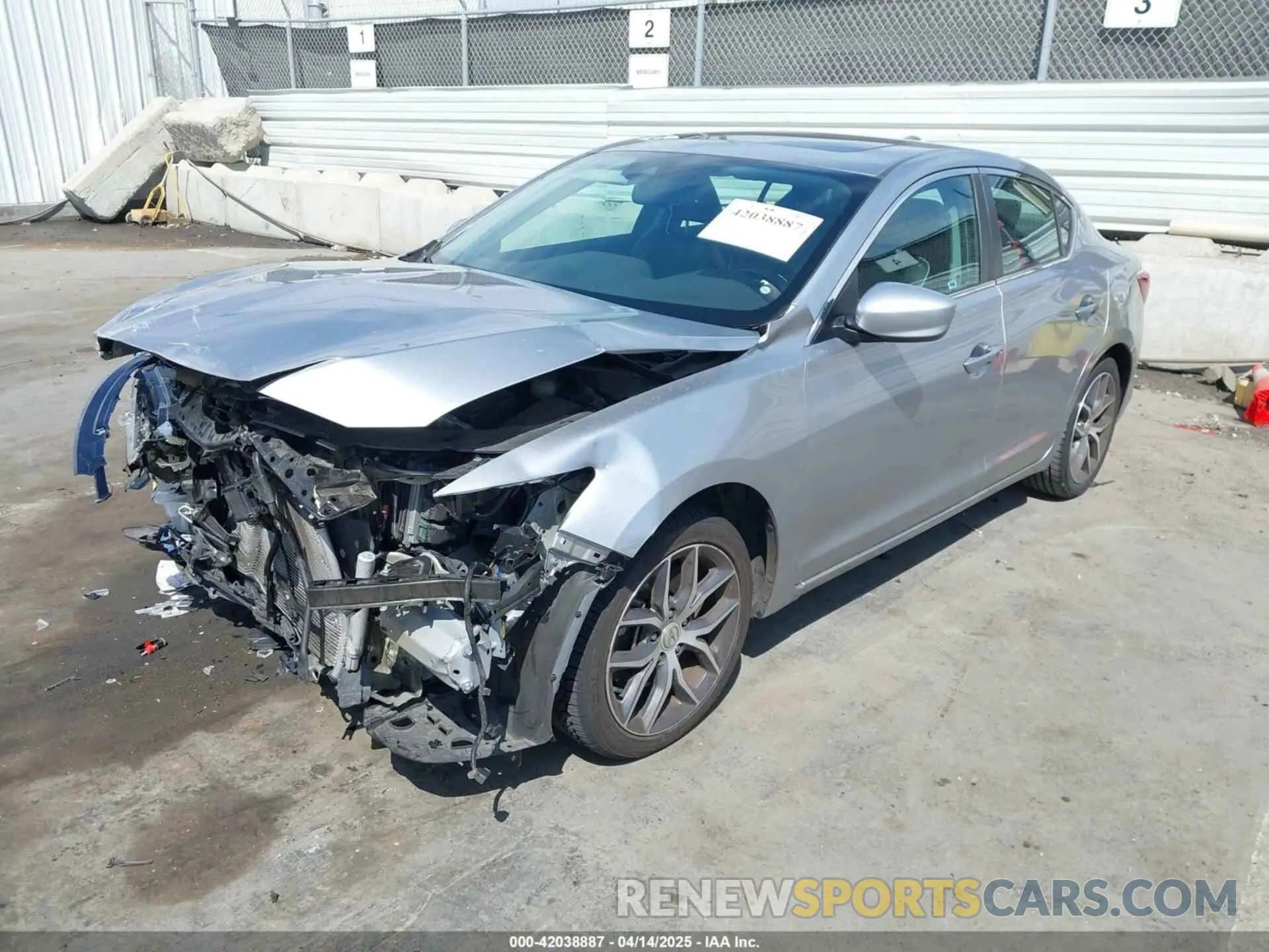 2 Photograph of a damaged car 19UDE2F71NA000854 ACURA ILX 2022