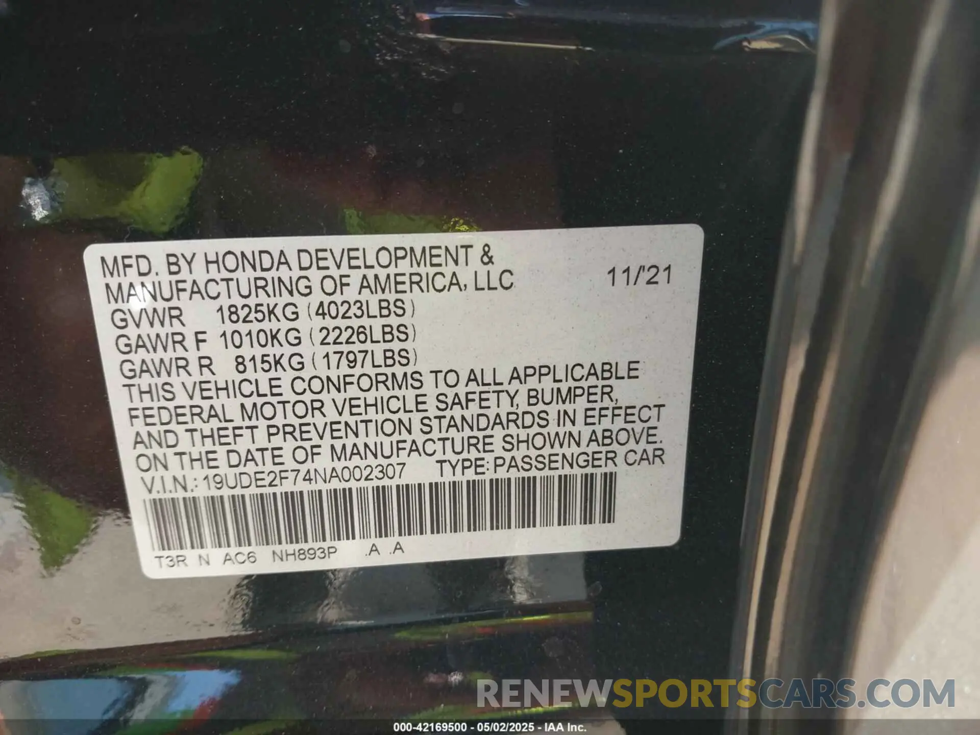 9 Photograph of a damaged car 19UDE2F74NA002307 ACURA ILX 2022