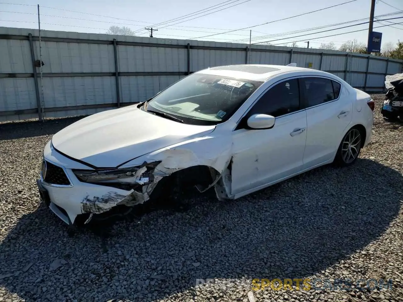1 Photograph of a damaged car 19UDE2F79NA001444 ACURA ILX 2022
