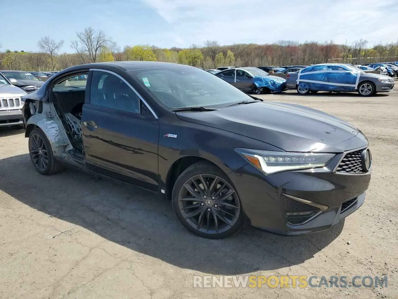 4 Photograph of a damaged car 19UDE2F80NA007612 ACURA ILX 2022