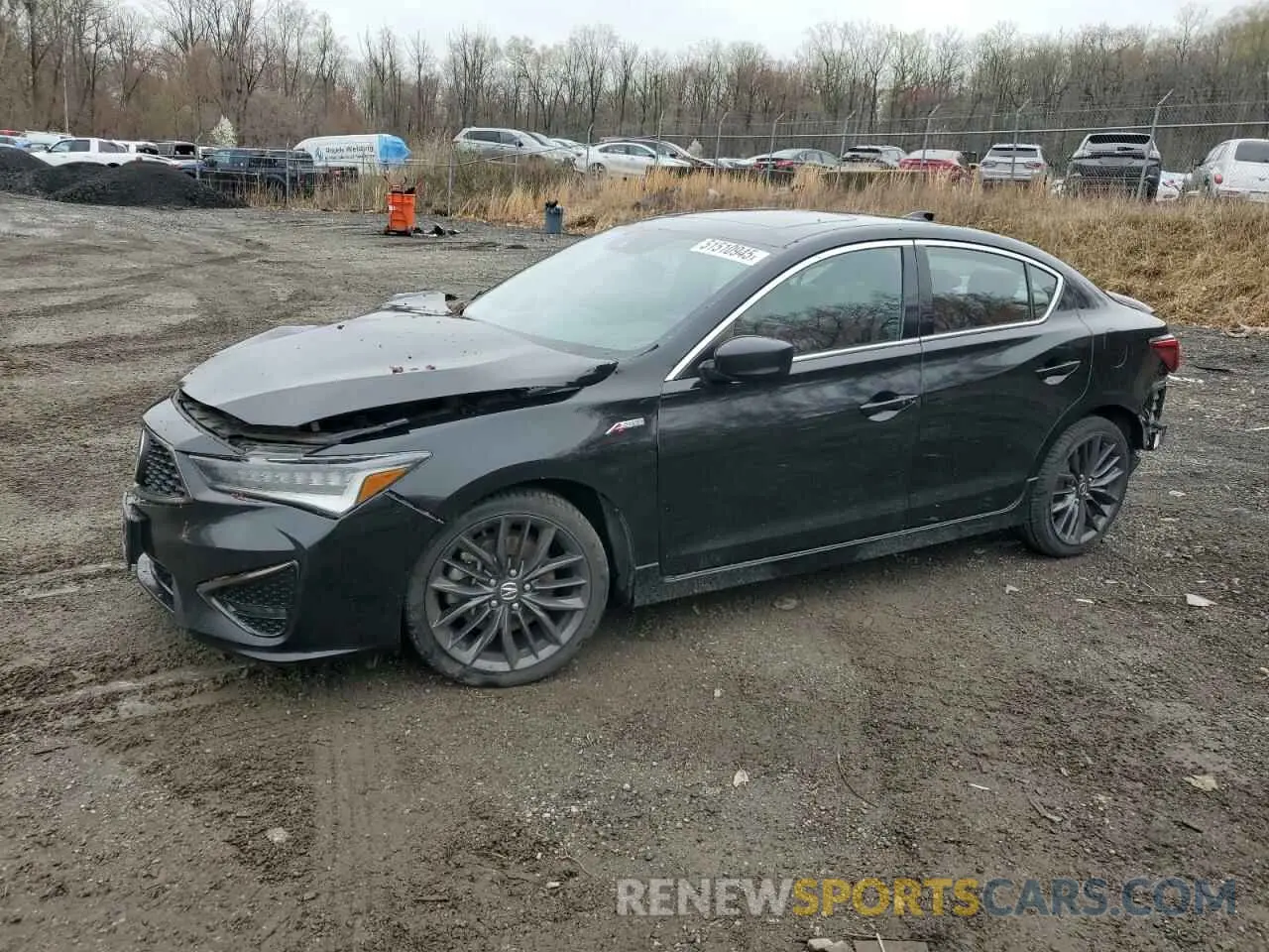 1 Photograph of a damaged car 19UDE2F80NA007870 ACURA ILX 2022
