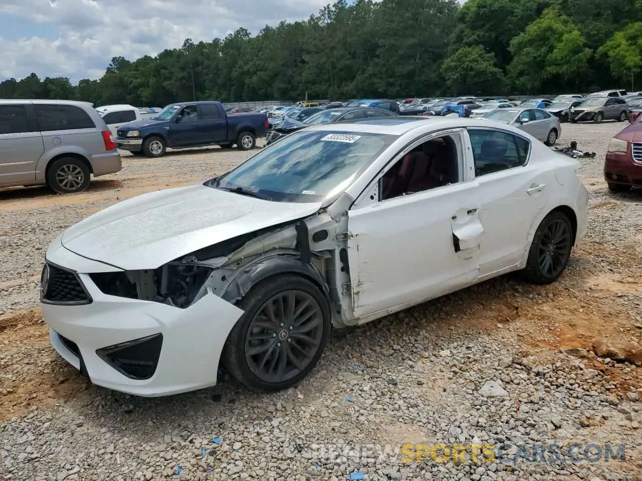 1 Photograph of a damaged car 19UDE2F82NA004470 ACURA ILX 2022
