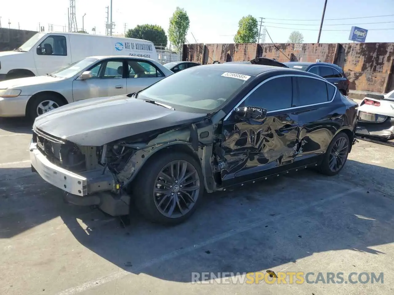 1 Photograph of a damaged car 19UDE2F83NA002680 ACURA ILX 2022