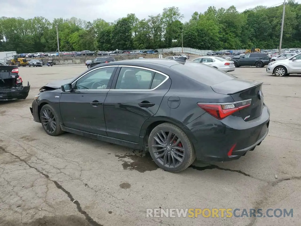 2 Photograph of a damaged car 19UDE2F84NA006009 ACURA ILX 2022