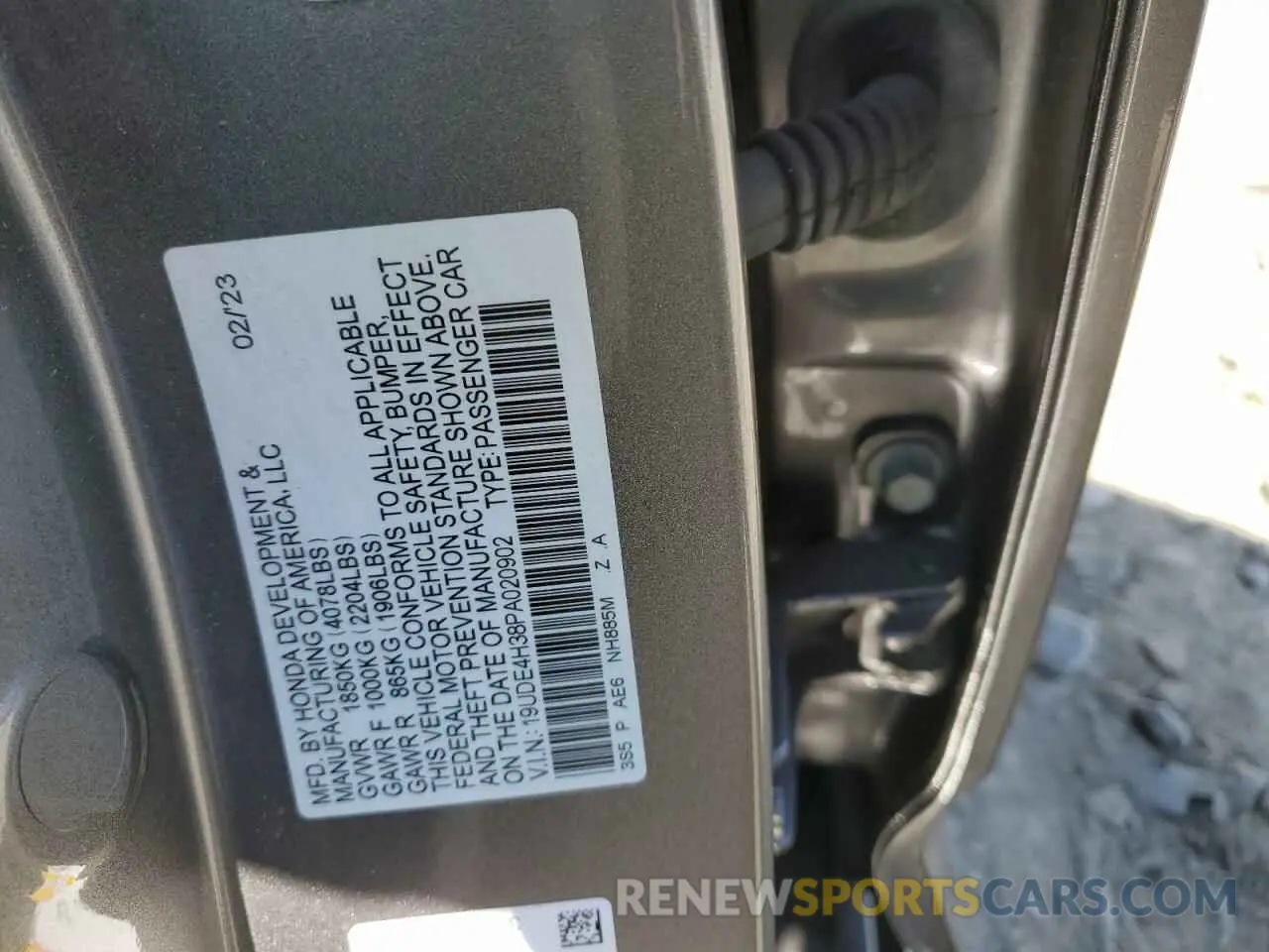 12 Photograph of a damaged car 19UDE4H38PA020902 ACURA INTEGRA A- 2023