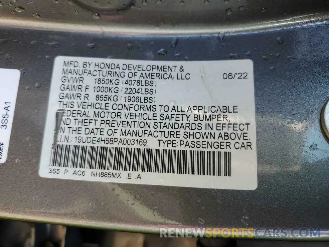 12 Photograph of a damaged car 19UDE4H68PA003169 ACURA INTEGRA A- 2023