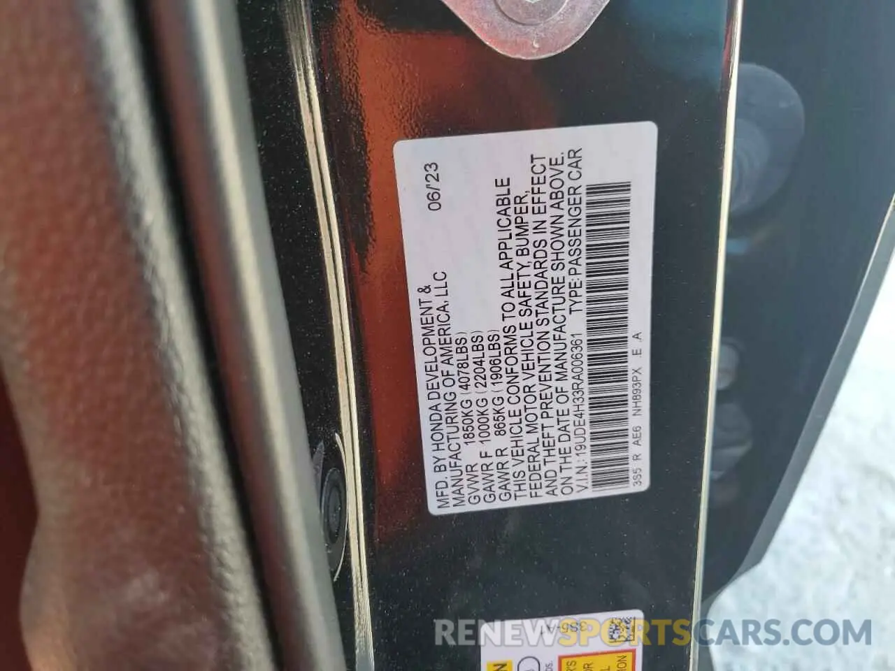 14 Photograph of a damaged car 19UDE4H33RA006361 ACURA INTEGRA A- 2024