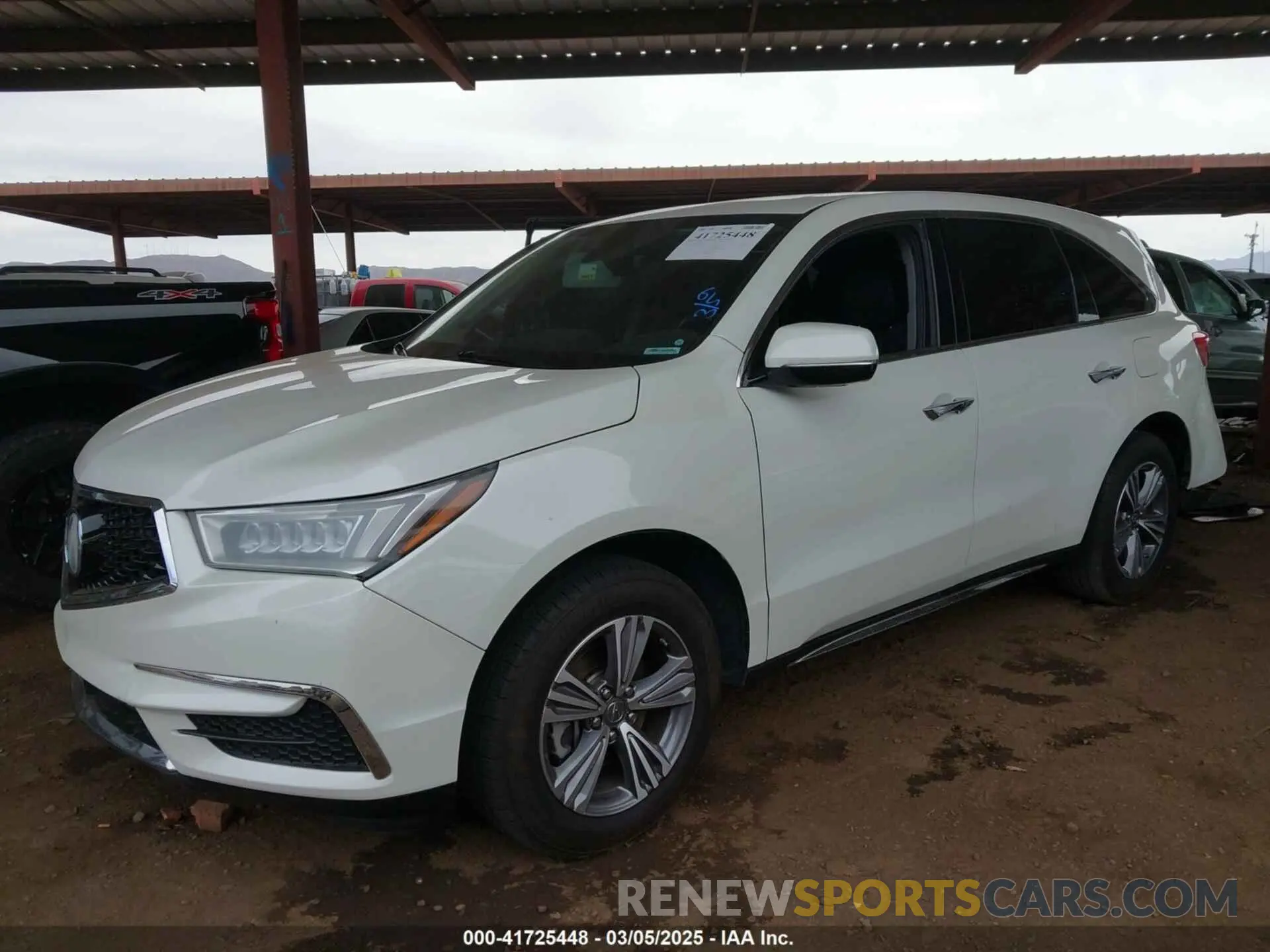 2 Photograph of a damaged car 5J8YD3H30KL008917 ACURA MDX 2019