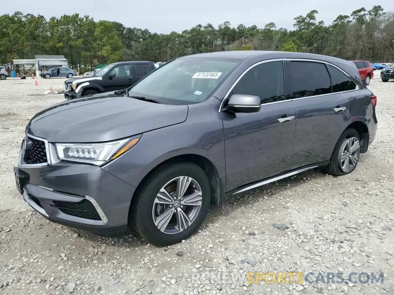 1 Photograph of a damaged car 5J8YD3H36KL006993 ACURA MDX 2019