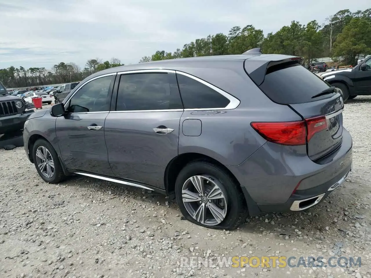 2 Photograph of a damaged car 5J8YD3H36KL006993 ACURA MDX 2019