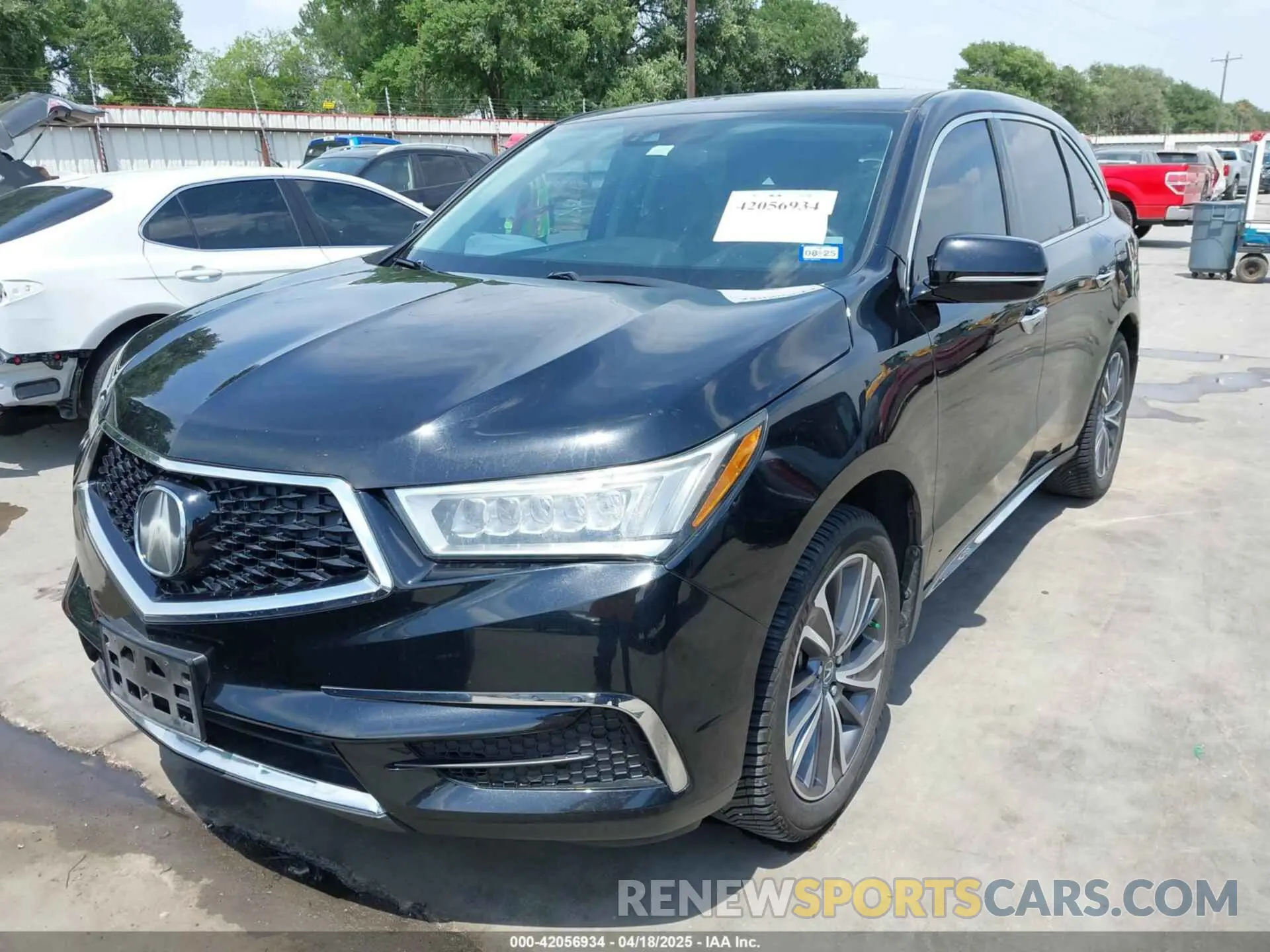 2 Photograph of a damaged car 5J8YD3H51KL000634 ACURA MDX 2019
