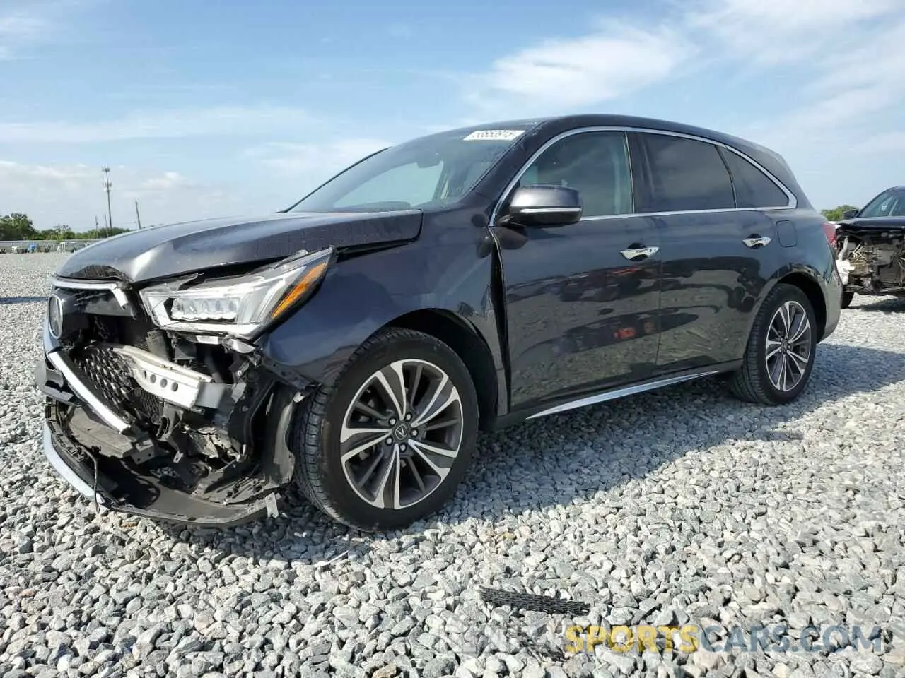 1 Photograph of a damaged car 5J8YD3H54KL011658 ACURA MDX 2019