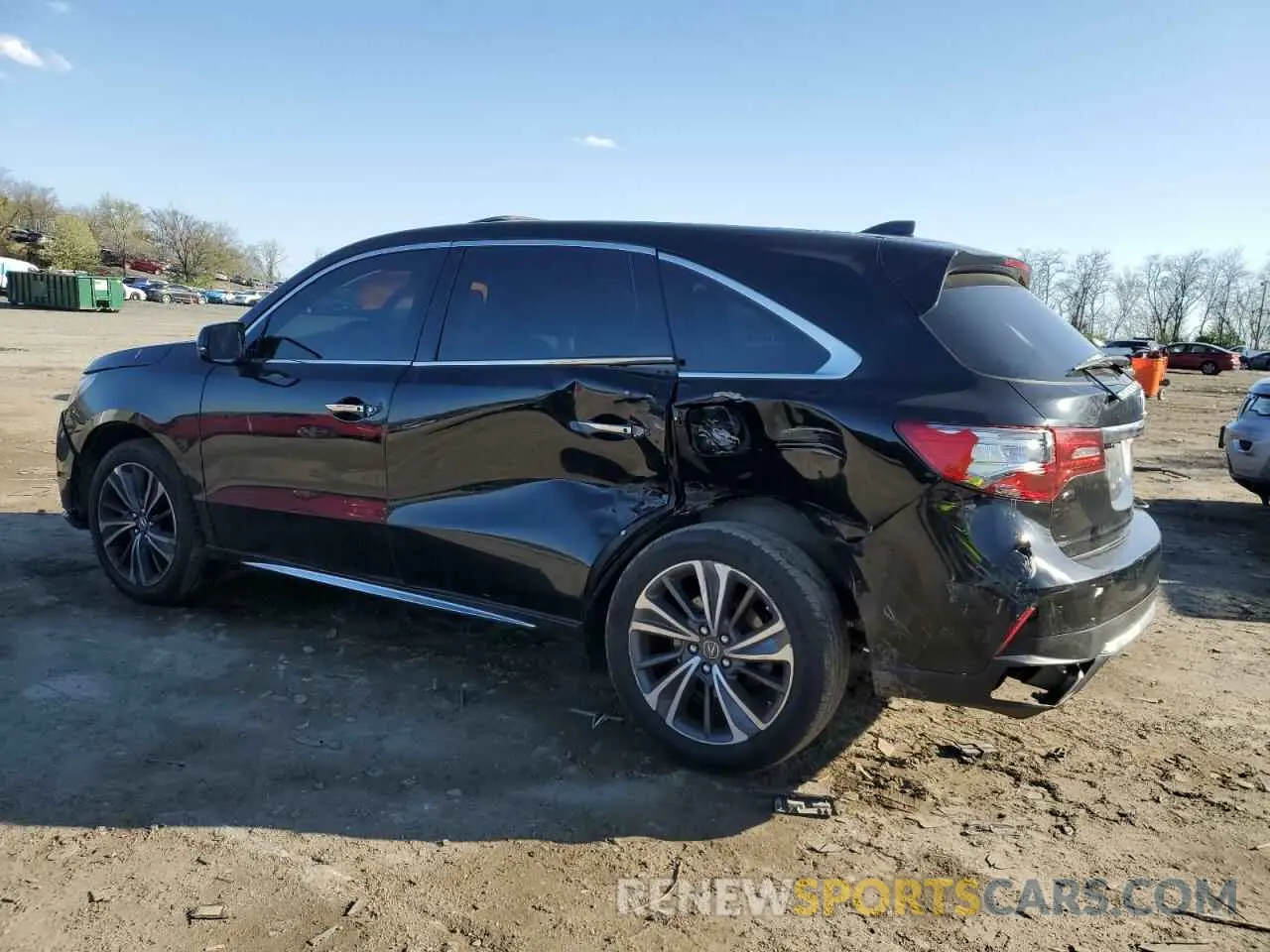 2 Photograph of a damaged car 5J8YD3H57KL001707 ACURA MDX 2019