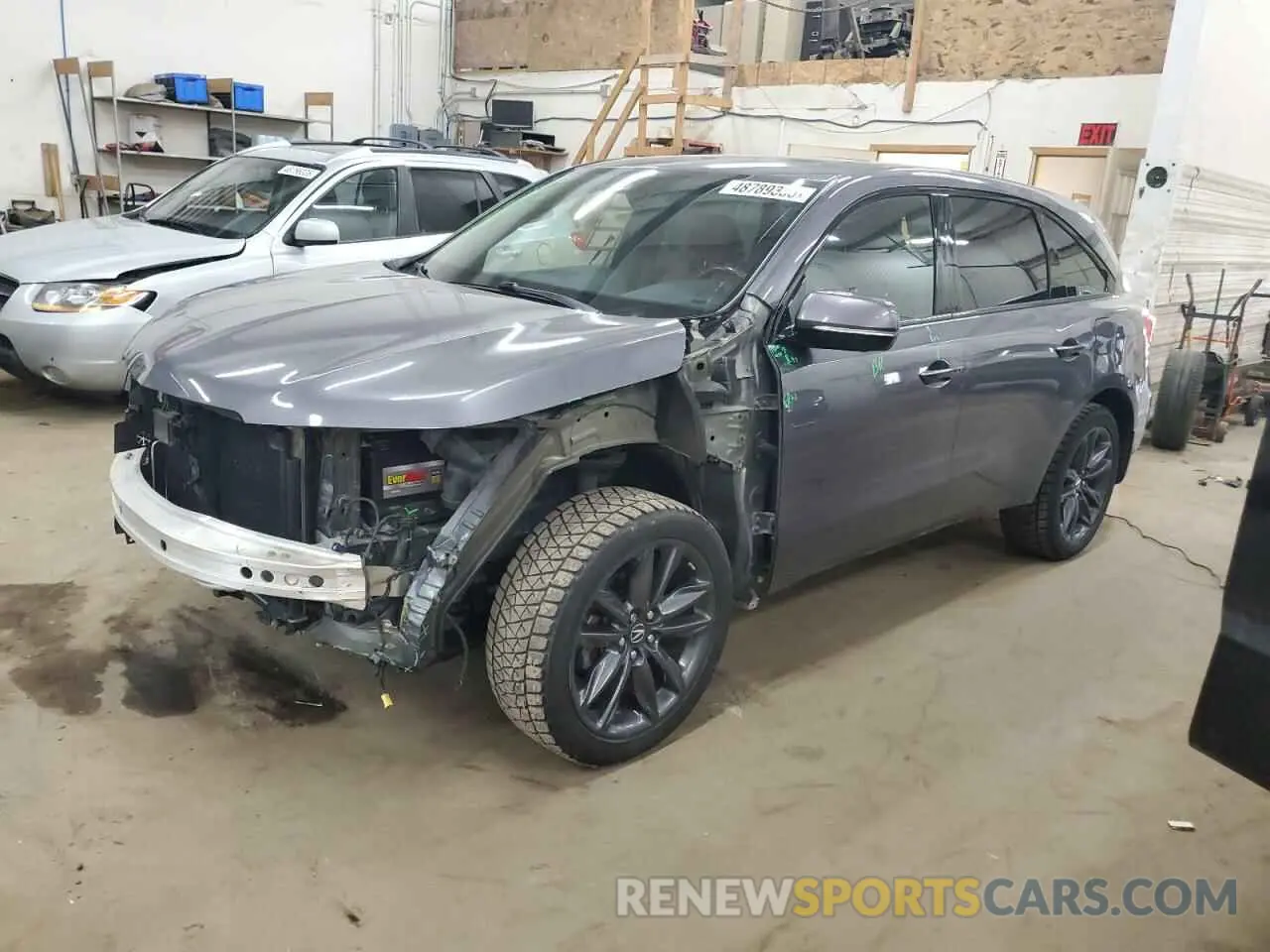 1 Photograph of a damaged car 5J8YD4H09KL006353 ACURA MDX 2019