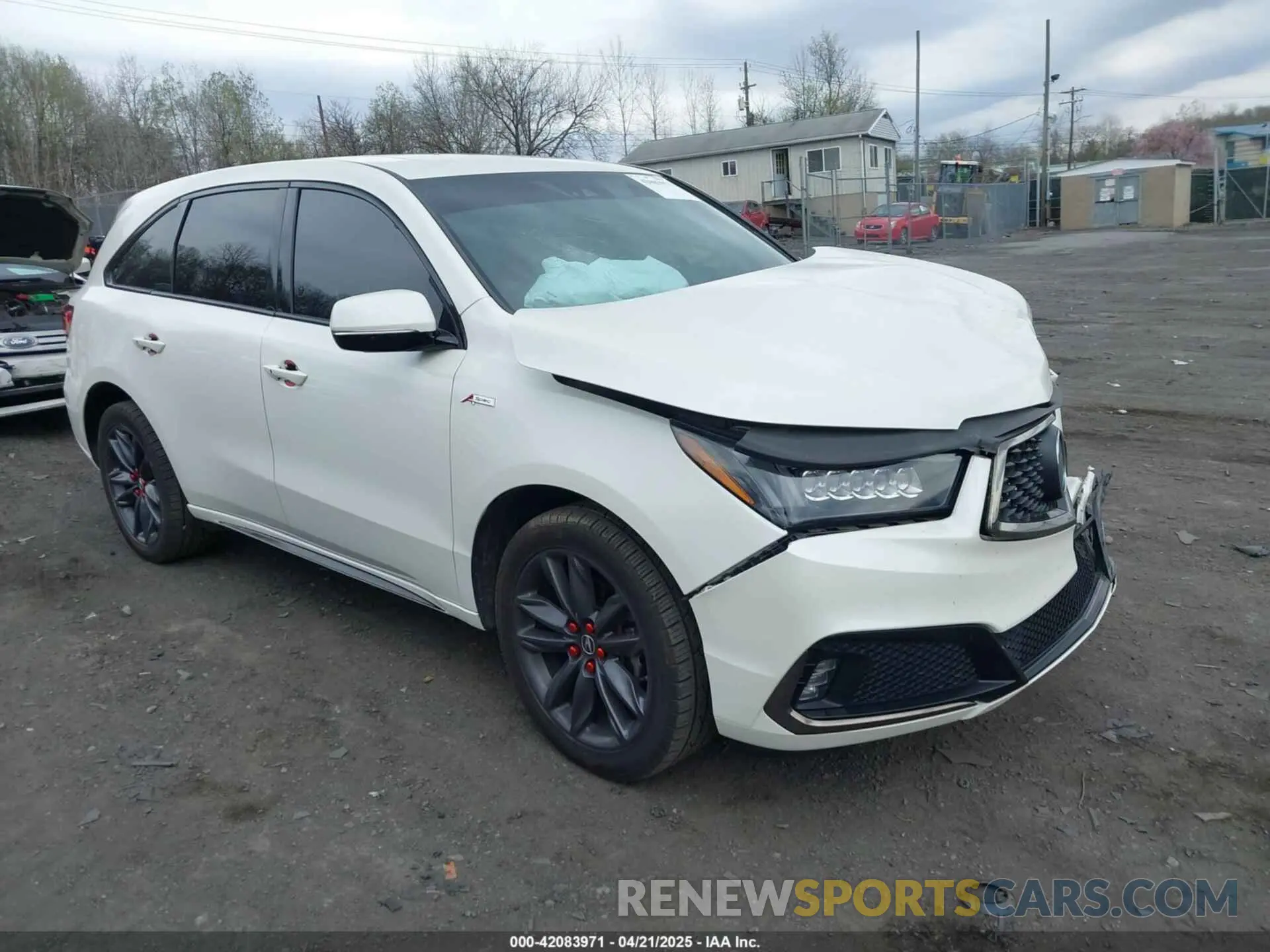 1 Photograph of a damaged car 5J8YD4H0XKL015238 ACURA MDX 2019