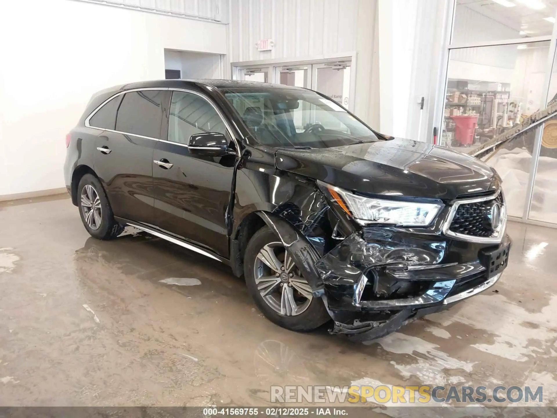 1 Photograph of a damaged car 5J8YD4H31KL027806 ACURA MDX 2019