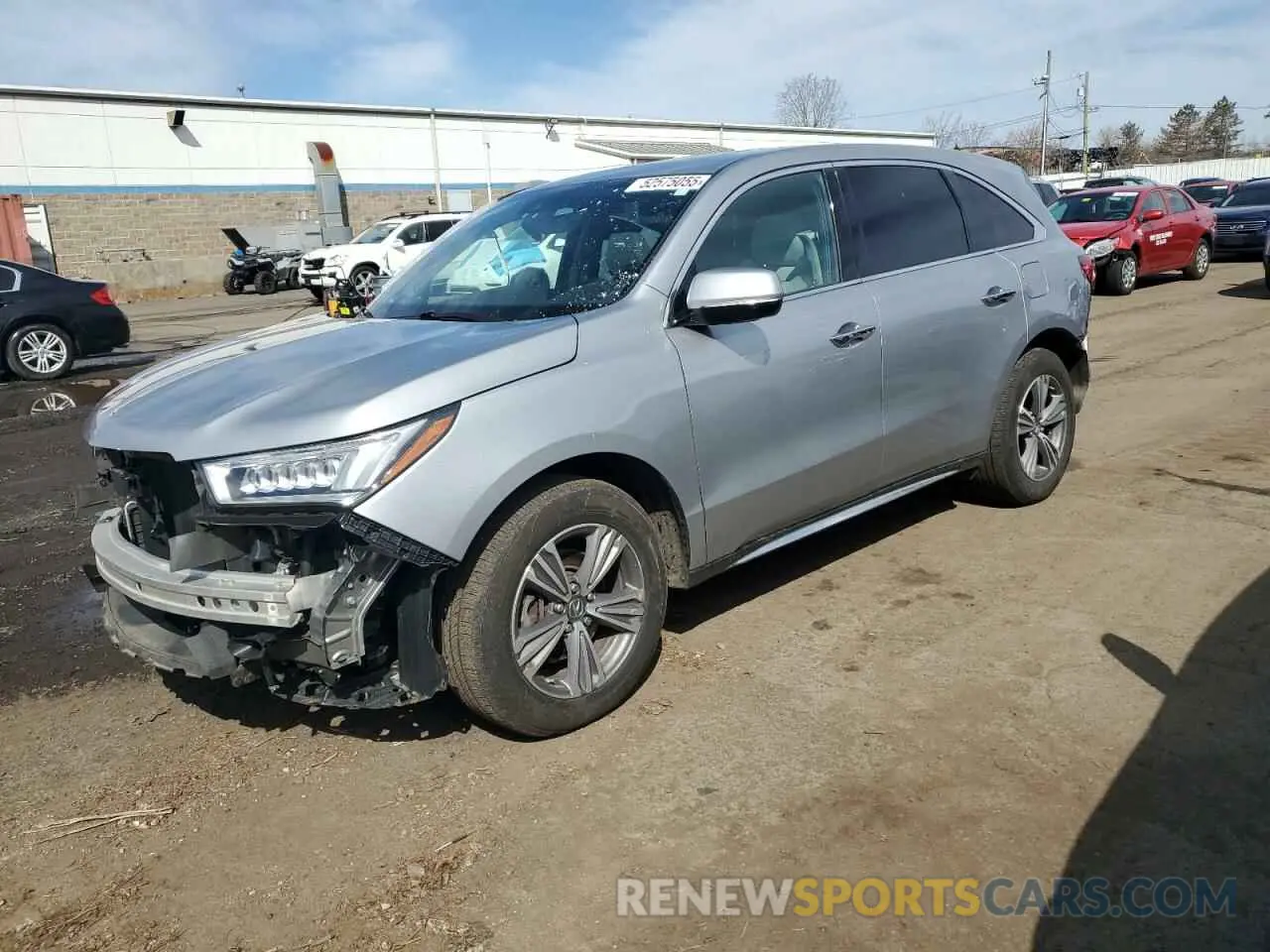 1 Photograph of a damaged car 5J8YD4H34KL025242 ACURA MDX 2019