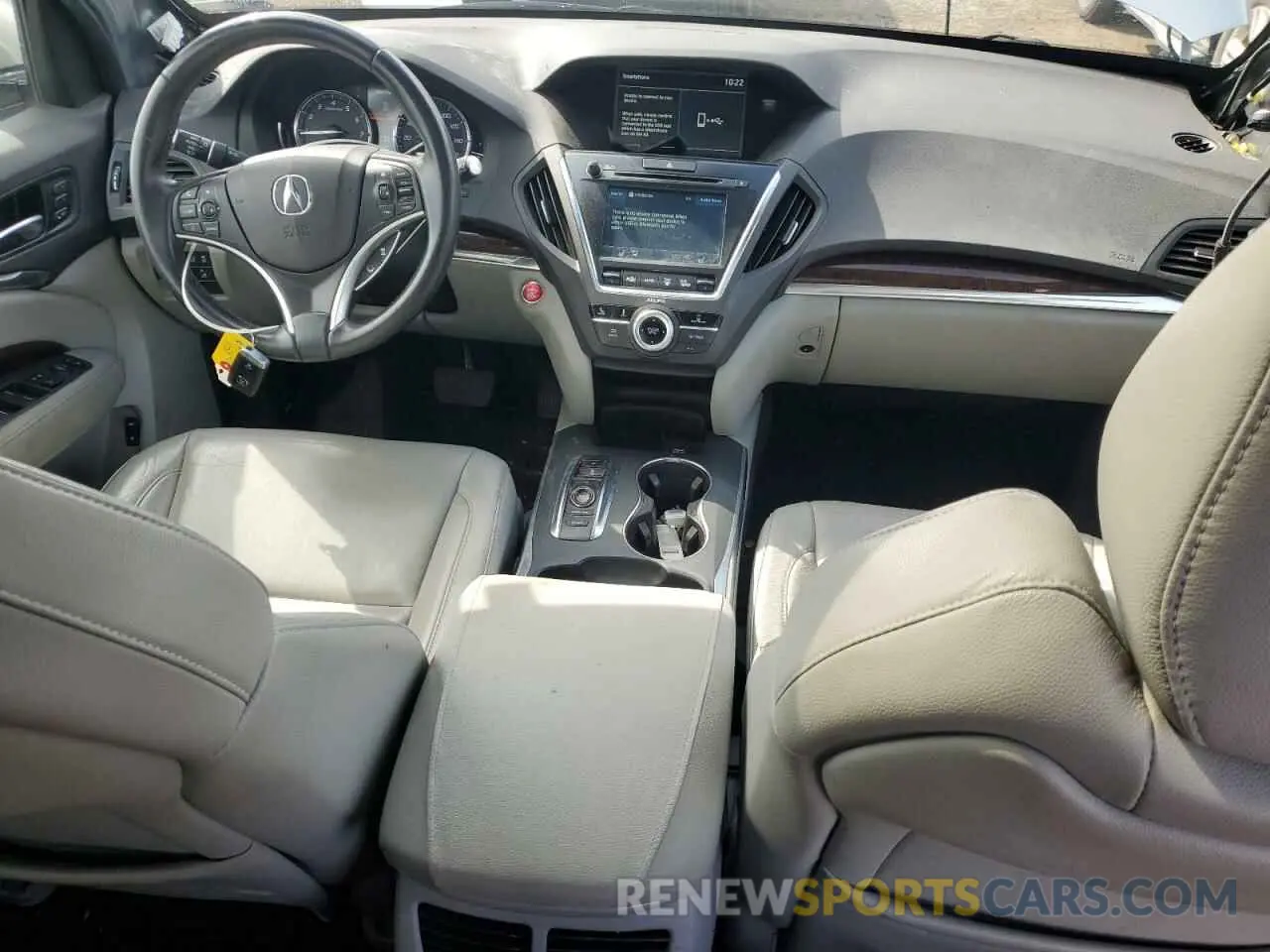 8 Photograph of a damaged car 5J8YD4H34KL025242 ACURA MDX 2019