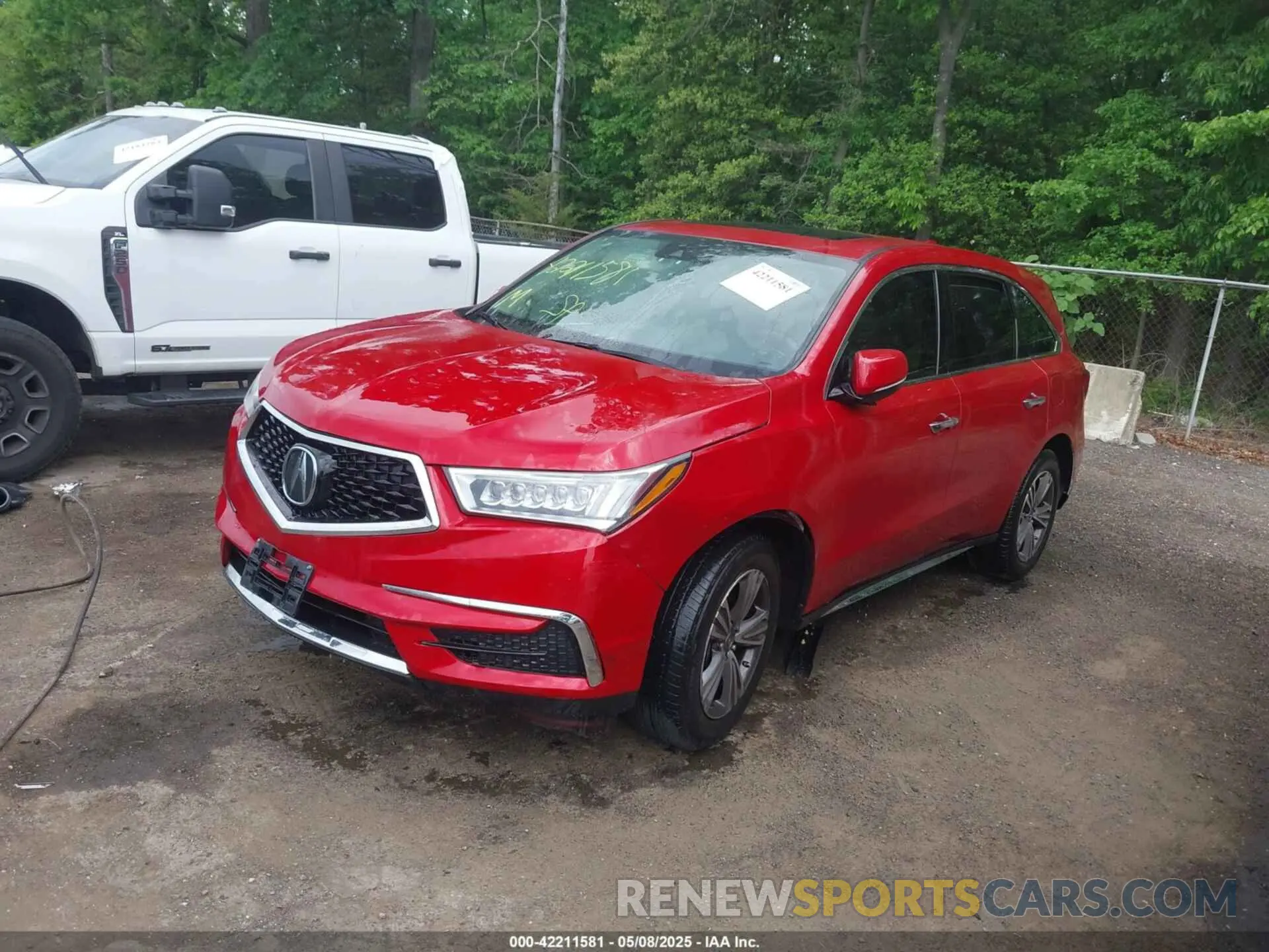 2 Photograph of a damaged car 5J8YD4H34KL030621 ACURA MDX 2019