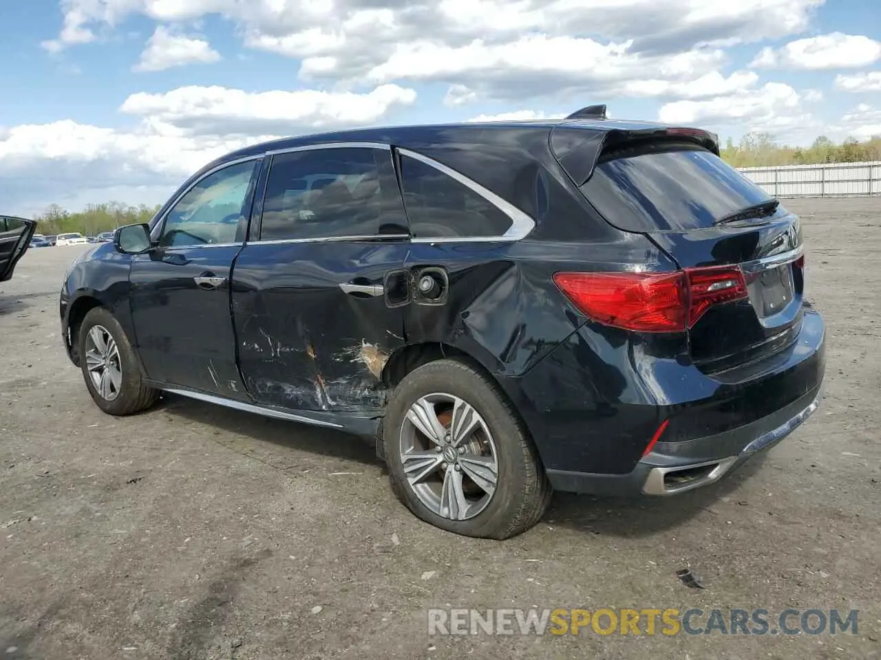 2 Photograph of a damaged car 5J8YD4H36KL036503 ACURA MDX 2019