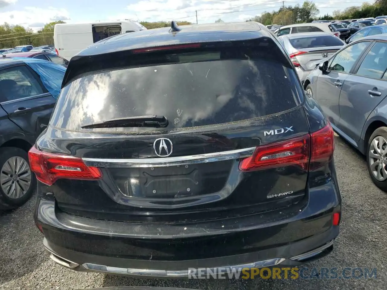 6 Photograph of a damaged car 5J8YD4H36KL036503 ACURA MDX 2019