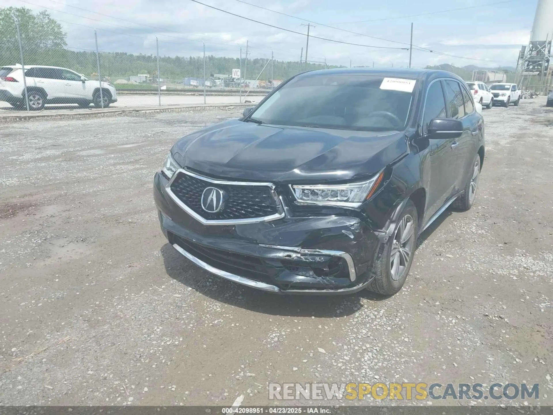 2 Photograph of a damaged car 5J8YD4H37KL025395 ACURA MDX 2019
