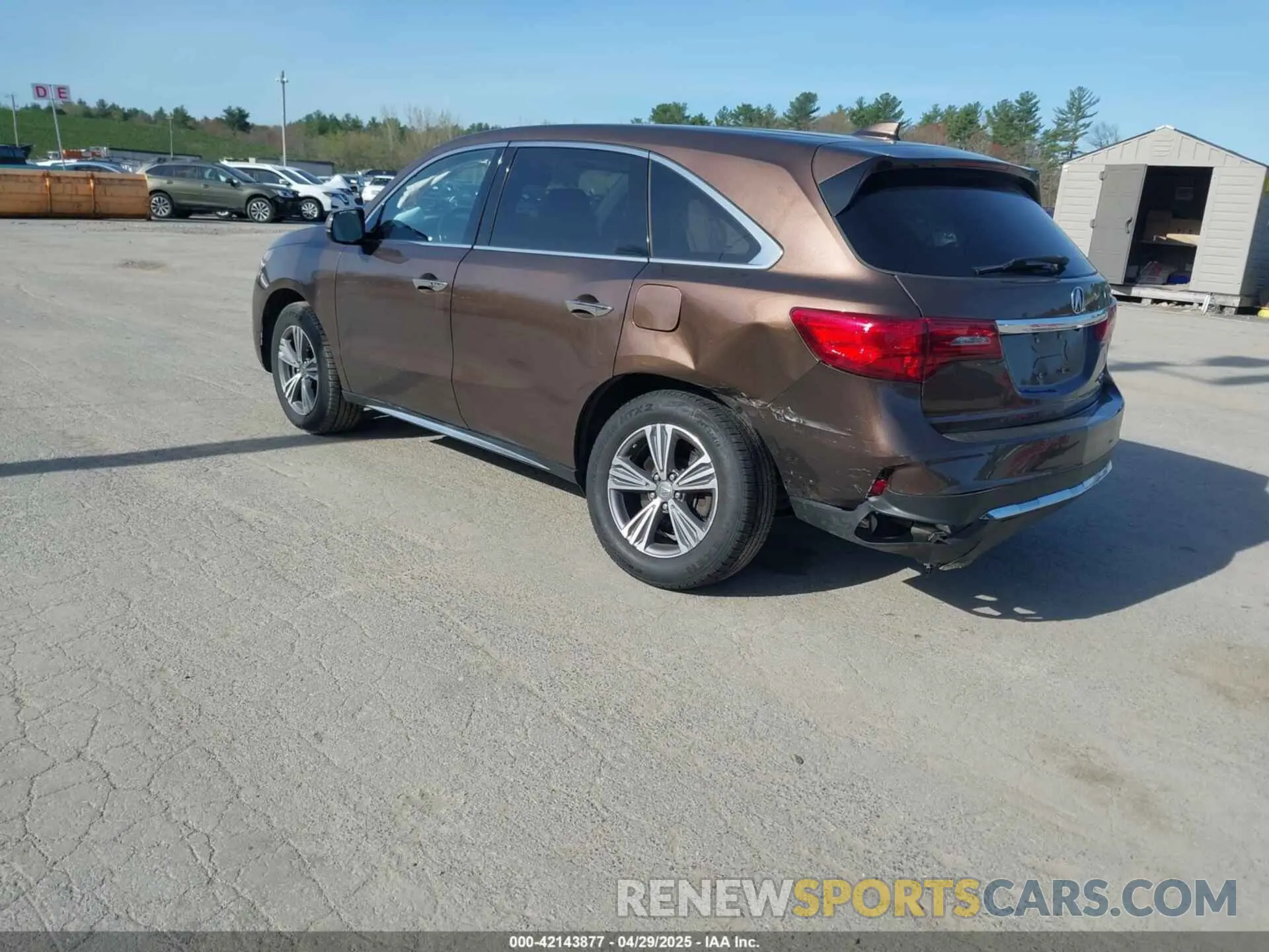 3 Photograph of a damaged car 5J8YD4H39KL000188 ACURA MDX 2019