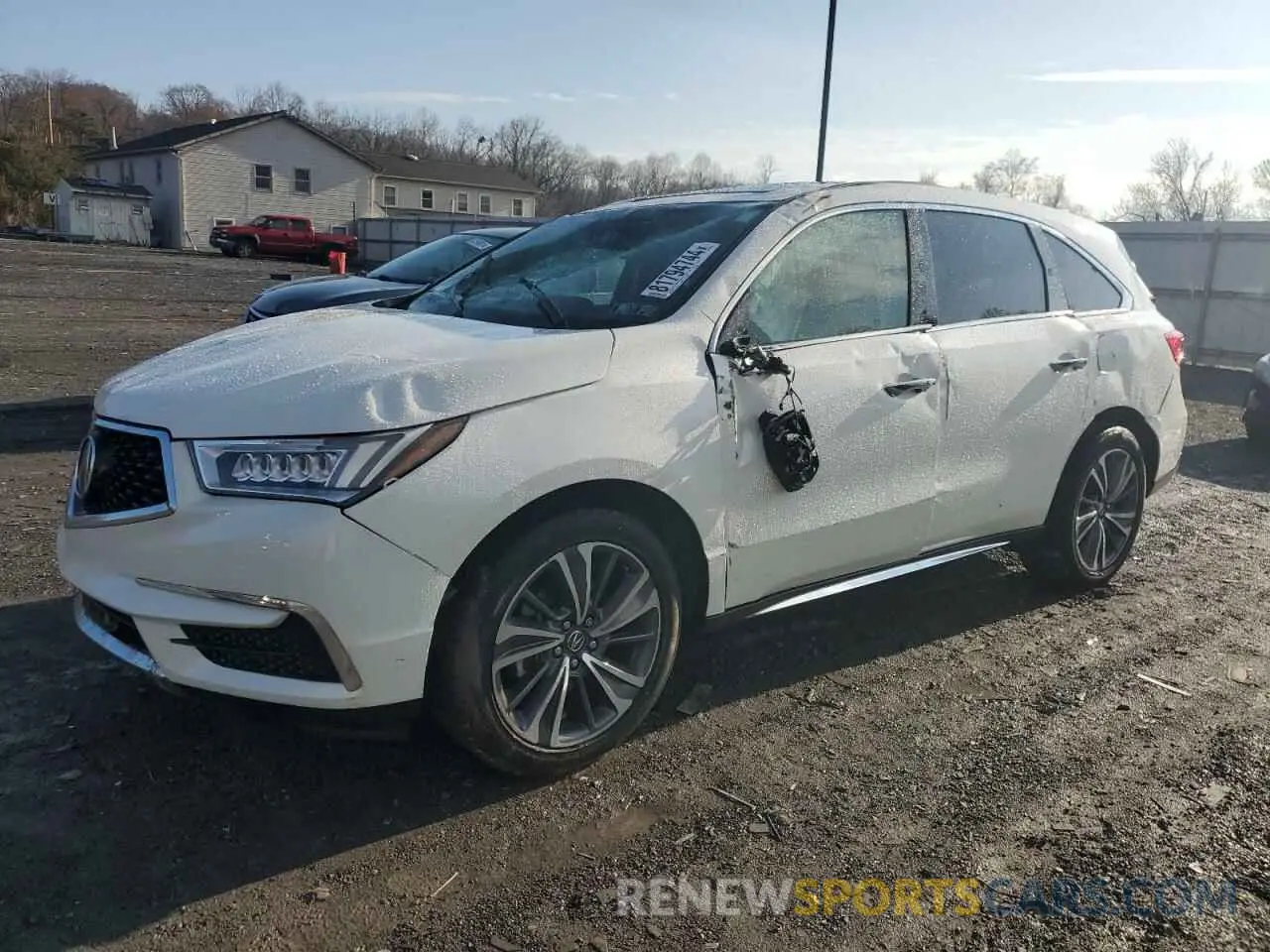 1 Photograph of a damaged car 5J8YD4H52KL030831 ACURA MDX 2019